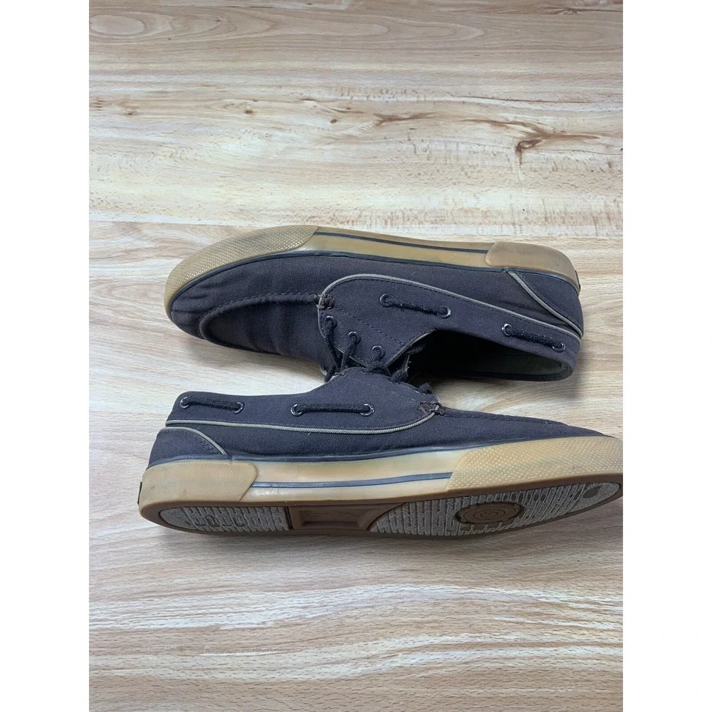 Ralph Lauren Men's Shoes~Polo Sport‎ Franz P Boat~Size 11D Brown Canvas